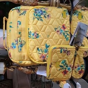Lug RFID Medium Crossbody with Wallet-Ranger and Rodeo 2 Bouquet Yellow
